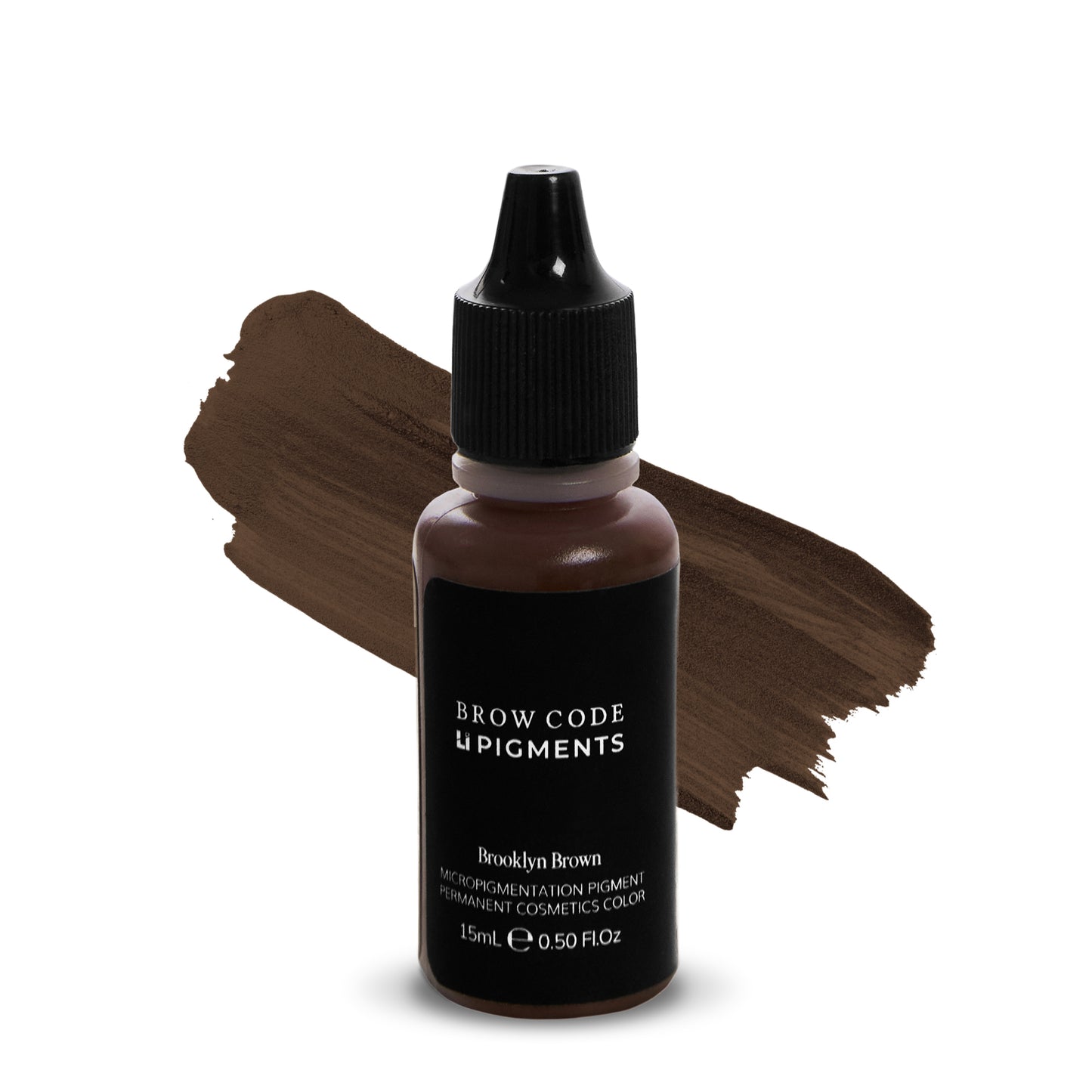 Li Pigments Permanent Makeup - color-brooklyn-brown with swatch on white background